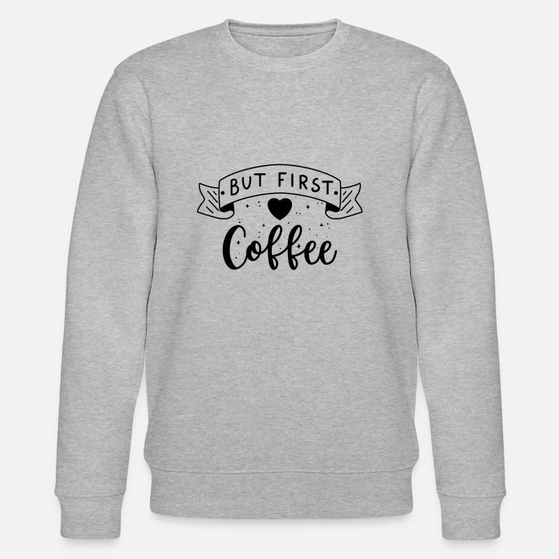Coffee - Stanley/Stella Unisex Bio-Sweatshirt CHANGER  - Grau meliert