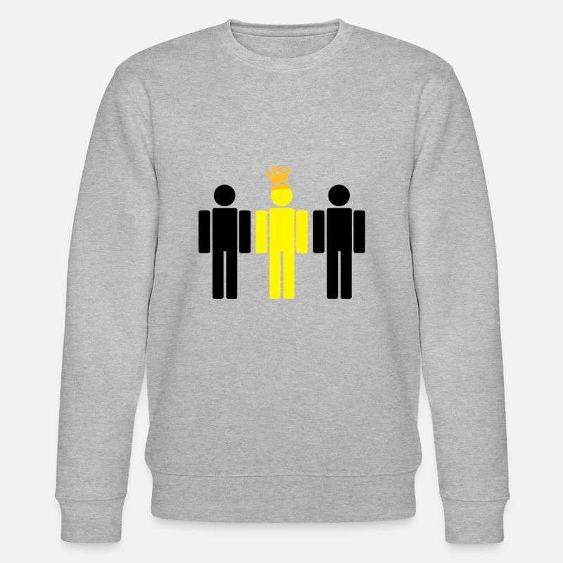 der König 3c - Stanley/Stella Unisex Bio-Sweatshirt CHANGER  - Grau meliert