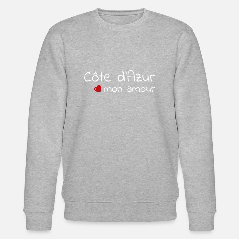 Côte d’Azur mon amour - Sweat bio CHANGER Stanley/Stella Unisexe - gris chiné