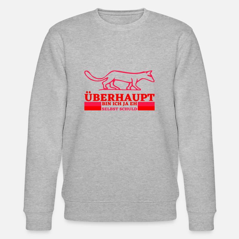 Ich bin immer Schuld - Stanley/Stella Unisex Bio-Sweatshirt CHANGER  - Grau meliert