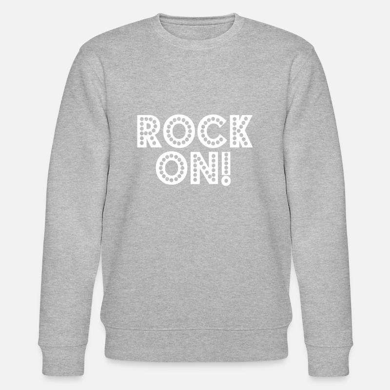 rock on! - Stanley/Stella Unisex Bio-Sweatshirt CHANGER  - Grau meliert