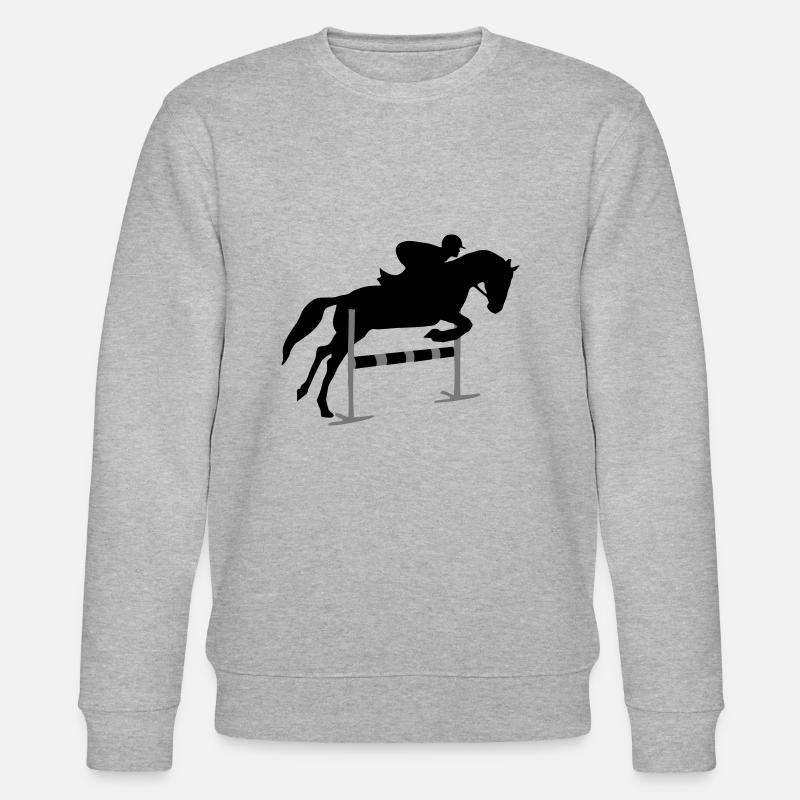 Reiten, Reiter, Springreiten - Stanley/Stella Unisex Bio-Sweatshirt CHANGER  - Grau meliert