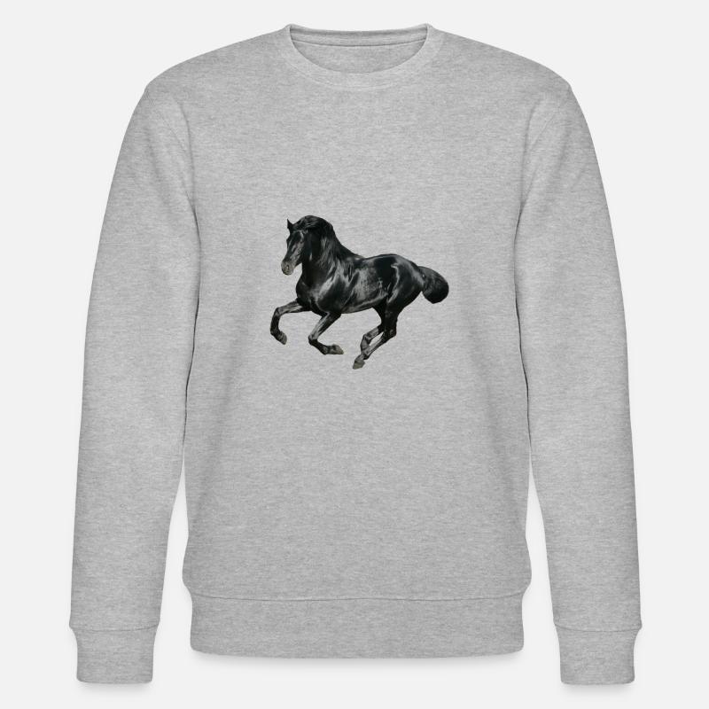 Pferd - Stanley/Stella Unisex Bio-Sweatshirt CHANGER  - Grau meliert