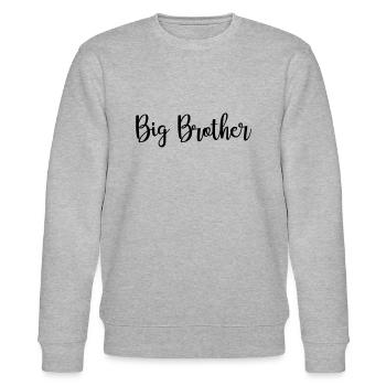 big brother - Stanley/Stella Unisex Bio-Sweatshirt CHANGER  - Grau meliert - Vorne - Nik (191cm) & Marisol (170cm)