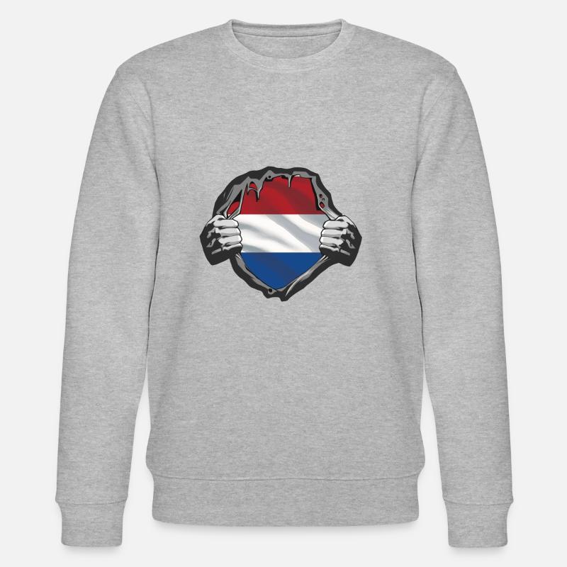 Hollande - Sweat bio CHANGER Stanley/Stella Unisexe - gris chiné