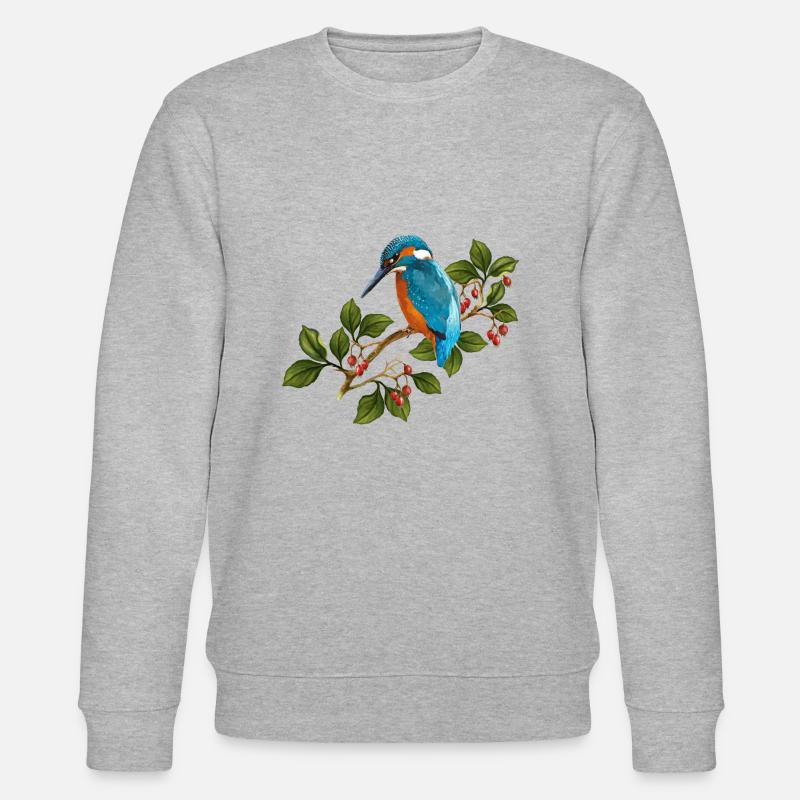 Bunte Vogel - Stanley/Stella Unisex Bio-Sweatshirt CHANGER  - Grau meliert
