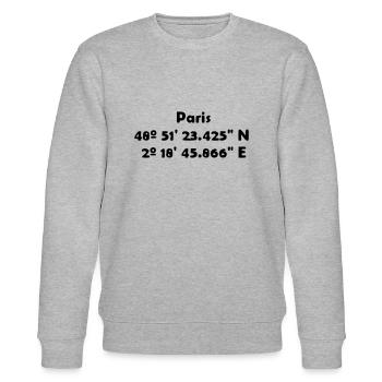 Paris - Stanley/Stella Unisex Bio-Sweatshirt CHANGER  - Grau meliert - Vorne - Nik (191cm) & Marisol (170cm)