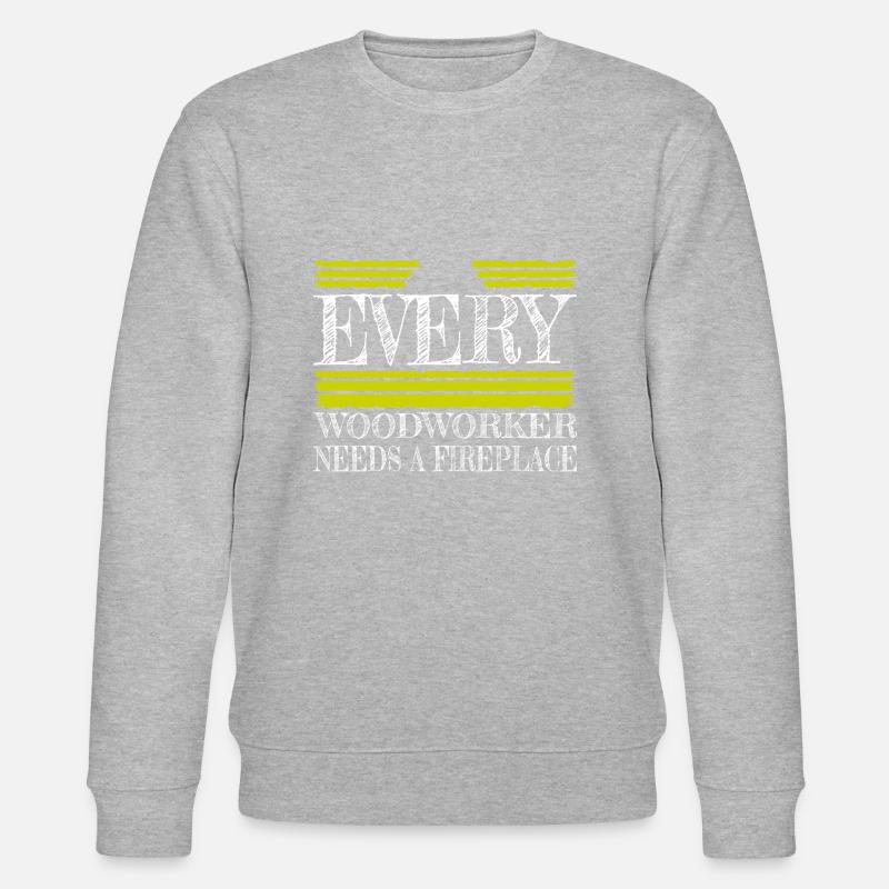 jackhammer carpenter jokes - Stanley/Stella Unisex Bio-Sweatshirt CHANGER  - Grau meliert