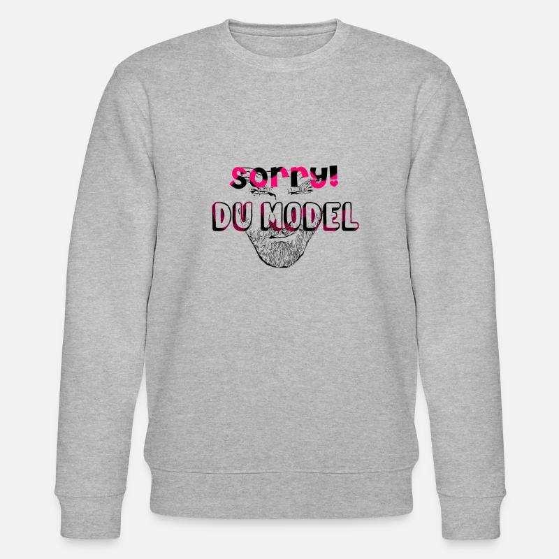 Sorry Du Model - Stanley/Stella Unisex Bio-Sweatshirt CHANGER  - Grau meliert
