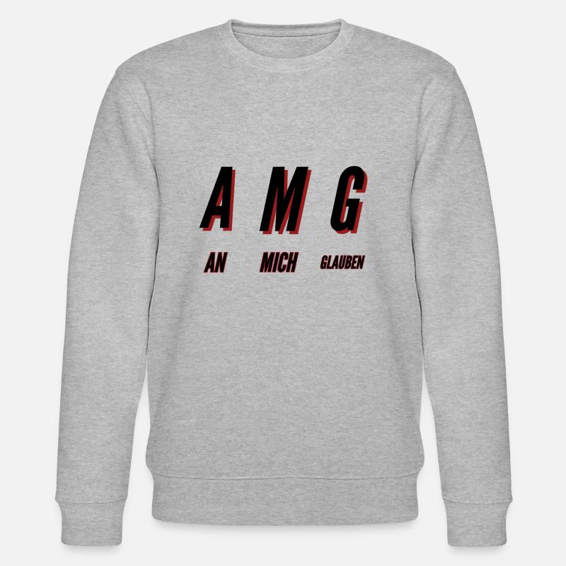AMG AN MICH GLAUBEN - Stanley/Stella Unisex Bio-Sweatshirt CHANGER  - Grau meliert