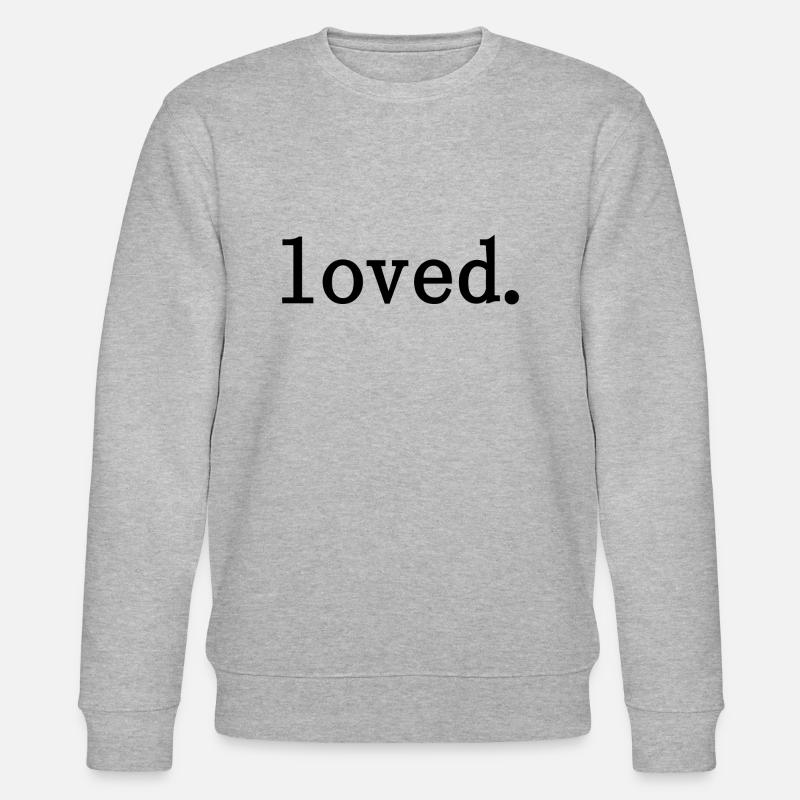 loved. - Stanley/Stella Unisex Bio-Sweatshirt CHANGER  - Grau meliert