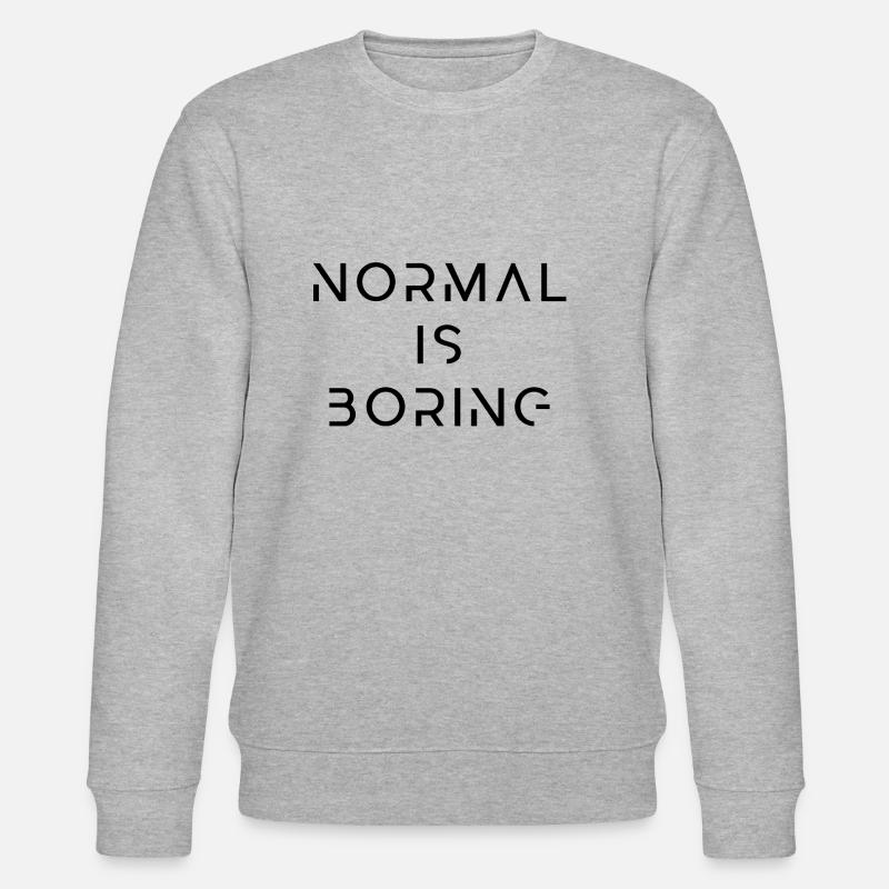 Normal ist langweilig - Stanley/Stella Unisex Bio-Sweatshirt CHANGER  - Grau meliert