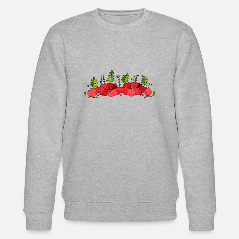 Blumen - Stanley/Stella Unisex Bio-Sweatshirt CHANGER  - Grau meliert