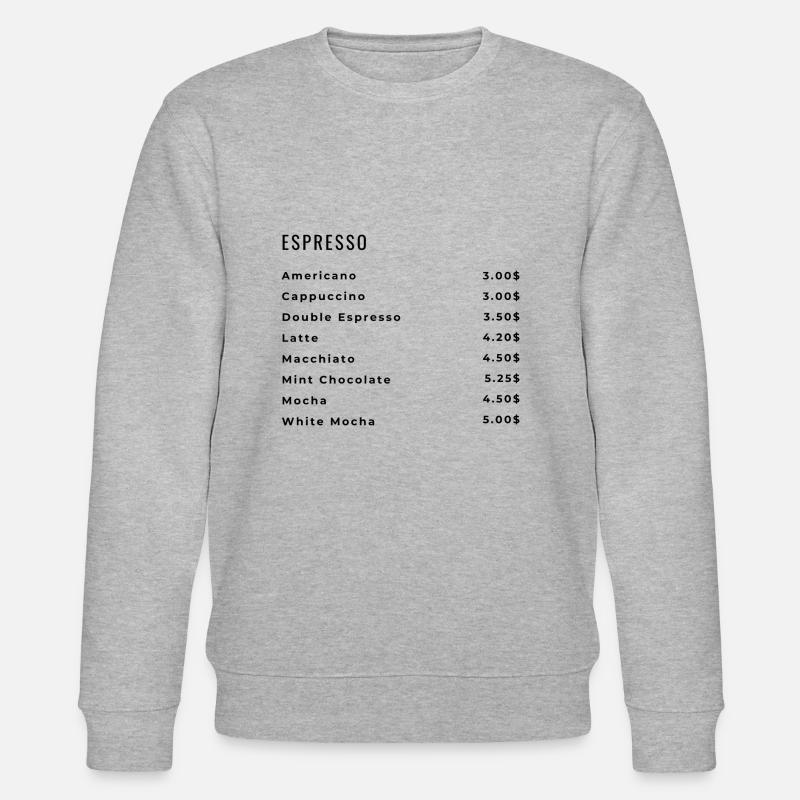Ein bisschen Kaffee? - Stanley/Stella Unisex Bio-Sweatshirt CHANGER  - Grau meliert