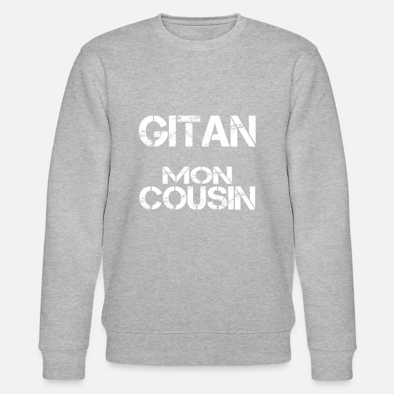 Gitan mon cousin - Sweat bio CHANGER Stanley/Stella Unisexe - gris chiné