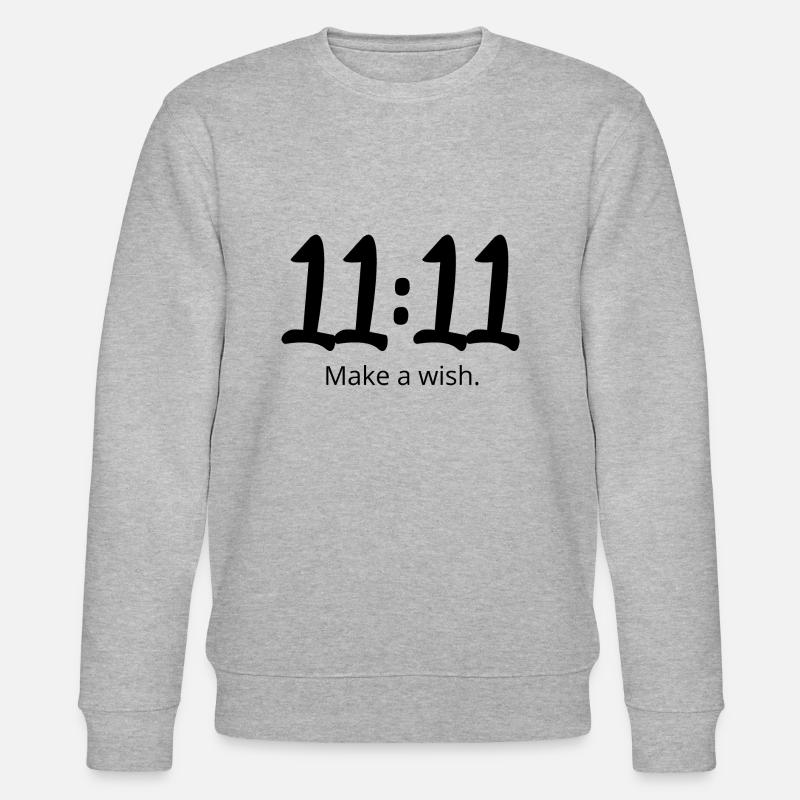 11 11 make a wish - Sweat bio CHANGER Stanley/Stella Unisexe - gris chiné