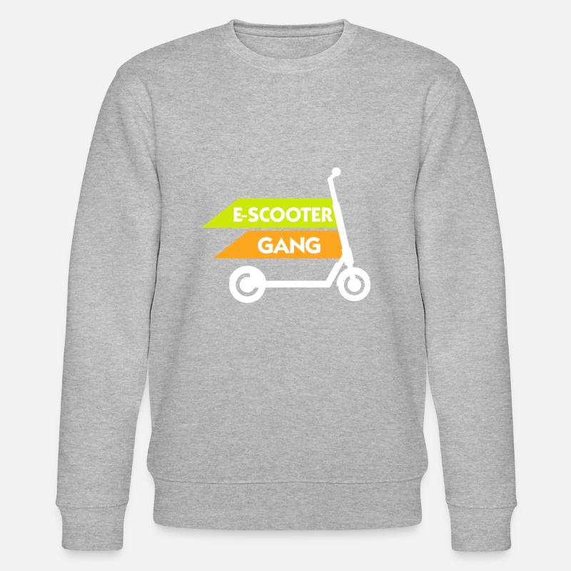 E-Scooter Scooter - Sweat bio CHANGER Stanley/Stella Unisexe - gris chiné