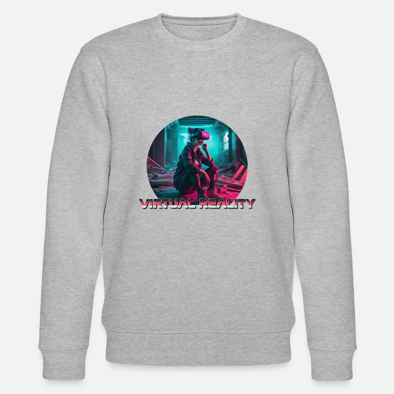 Virtueller Verzicht - Stanley/Stella Unisex Bio-Sweatshirt CHANGER  - Grau meliert