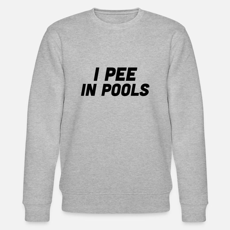 Je fais dans les piscines - Sweat bio CHANGER Stanley/Stella Unisexe - gris chiné