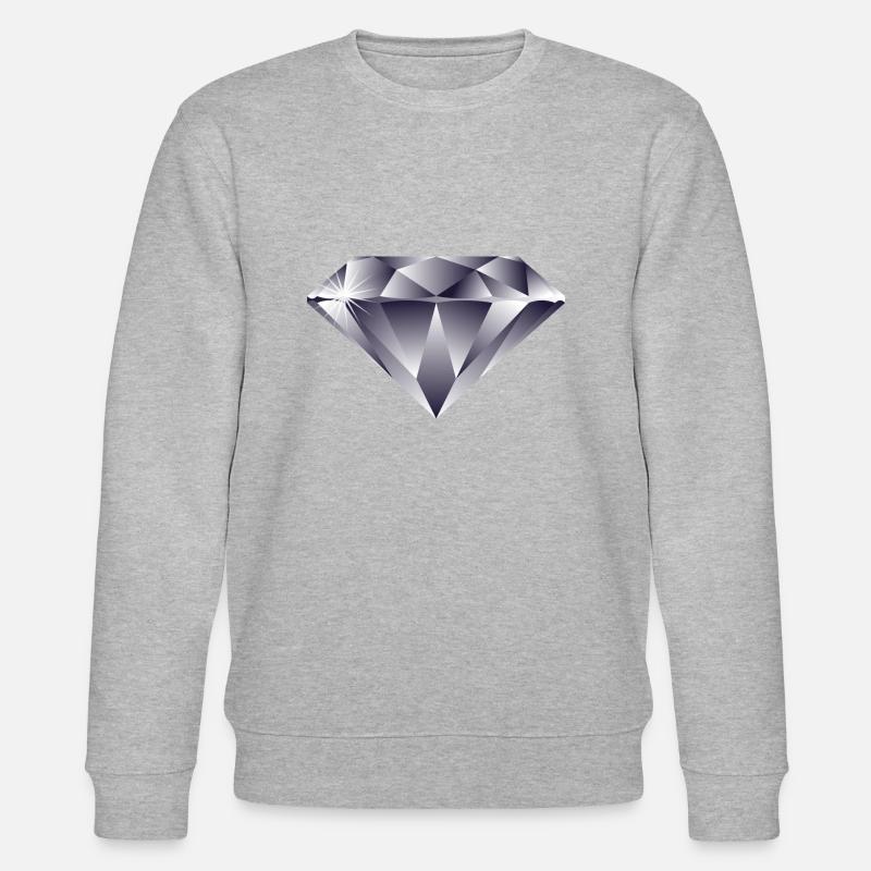 DIAMOND - DIAMAND - EXKLUSIV - Stanley/Stella Unisex Bio-Sweatshirt CHANGER  - Grau meliert