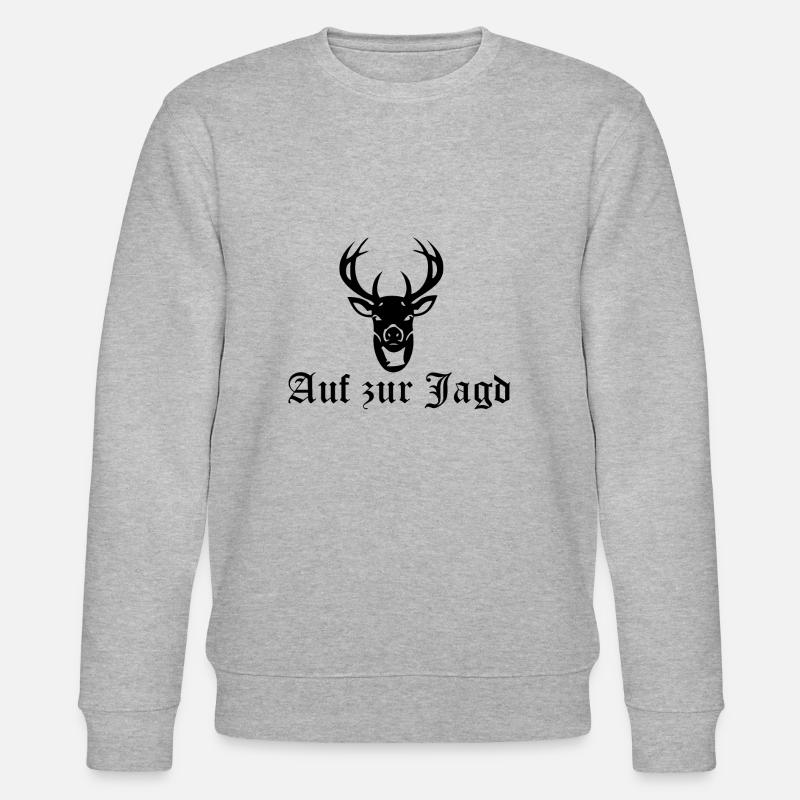zur Jagd - Stanley/Stella Unisex Bio-Sweatshirt CHANGER  - Grau meliert