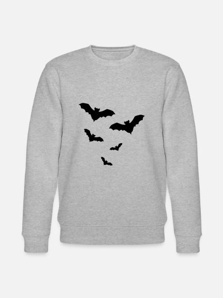 Fledermaus Fledermäuse - Stanley/Stella Unisex Bio-Sweatshirt CHANGER - Grau meliert