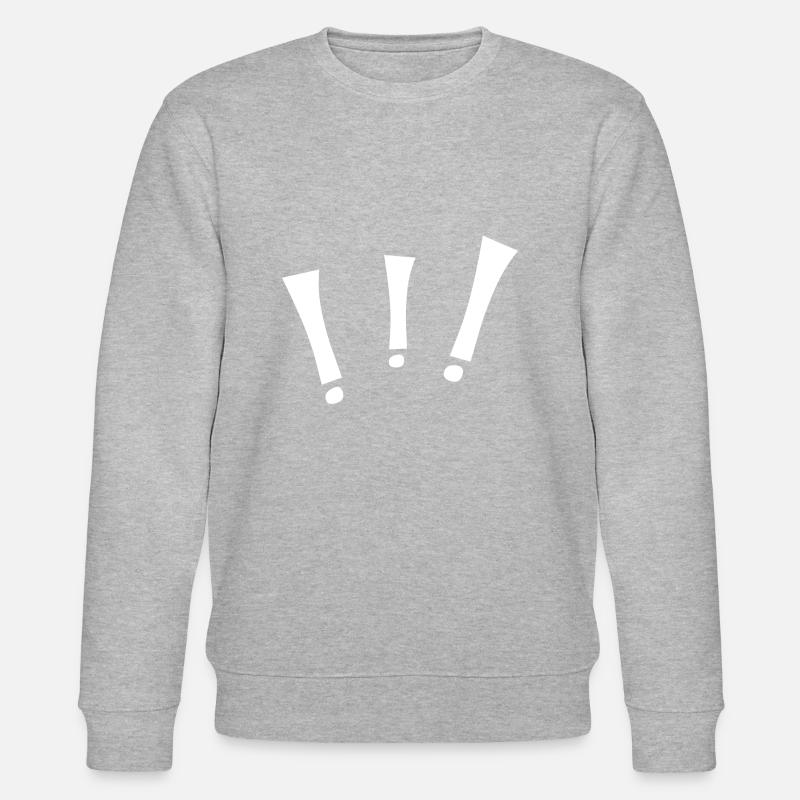 Trois points d’exclamation - Sweat bio CHANGER Stanley/Stella Unisexe - gris chiné