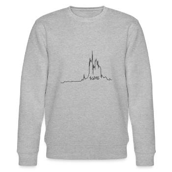 Gamestop Action Chart - Stanley/Stella CHANGER Unisex Organic Sweatshirt - heather grey - Front - Nik (191cm) & Marisol (170cm)