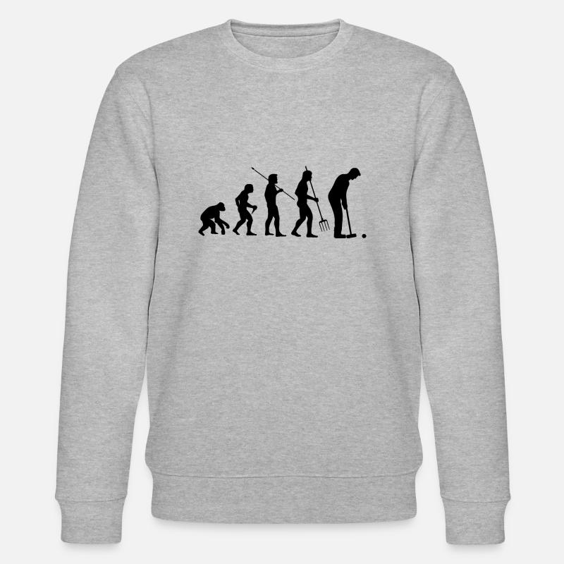 Croquet Geschenk - Stanley/Stella Unisex Bio-Sweatshirt CHANGER  - Grau meliert