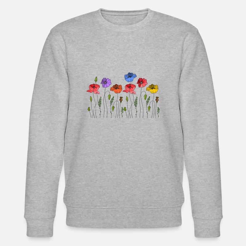 Fleur - Sweat bio CHANGER Stanley/Stella Unisexe - gris chiné
