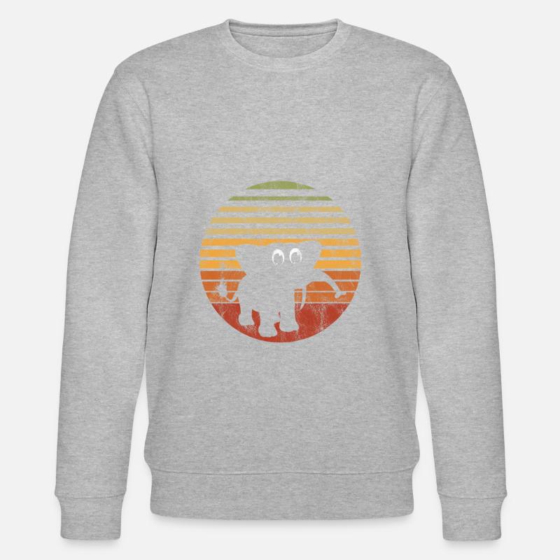 Éléphant Éléphant pour enfants - Sweat bio CHANGER Stanley/Stella Unisexe - gris chiné