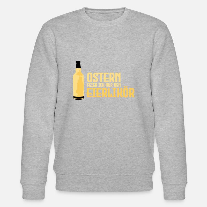 Ostern Eierlikör Feiern - Stanley/Stella Unisex Bio-Sweatshirt CHANGER  - Grau meliert