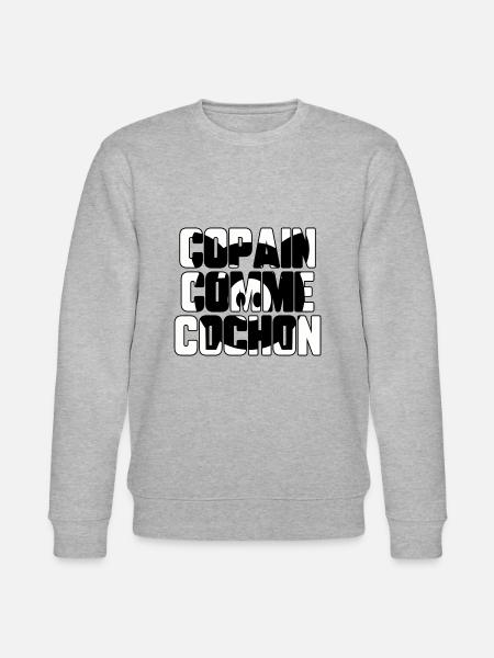 Copain comme cochon - Sweat bio CHANGER Stanley/Stella Unisexe - gris chiné
