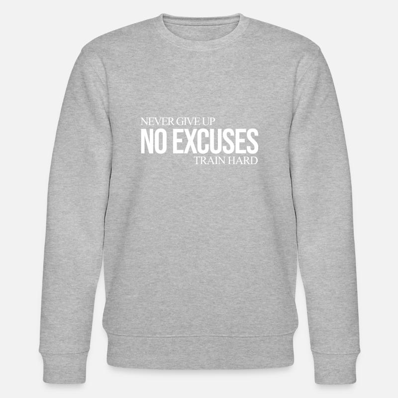 Keine Ausreden Mindset Coach Geschenk - Stanley/Stella Unisex Bio-Sweatshirt CHANGER  - Grau meliert