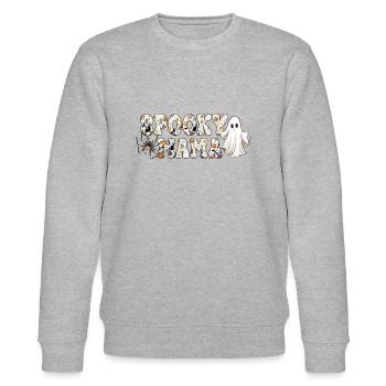 Maman Halloween Spooky - Sweat bio CHANGER Stanley/Stella Unisexe - gris chiné - Devant - Nik (191cm) & Marisol (170cm)