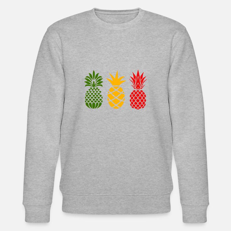 Ananas - Sweat bio CHANGER Stanley/Stella Unisexe - gris chiné