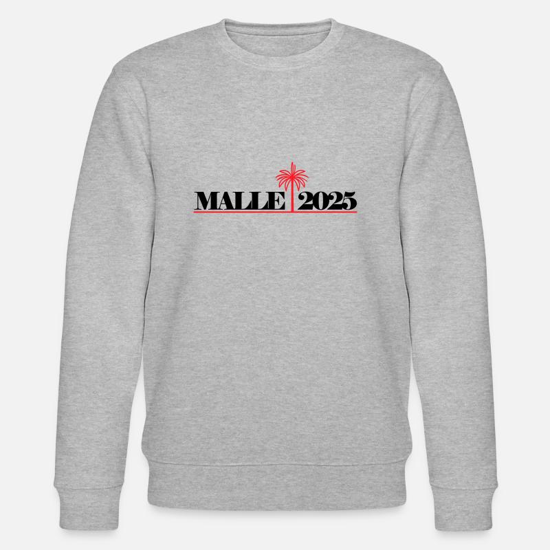 Malle 2025 Palme Mallorca - Sweat bio CHANGER Stanley/Stella Unisexe - gris chiné