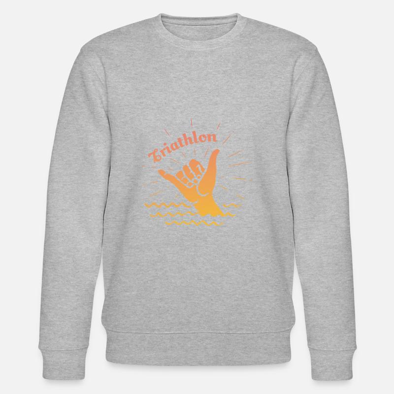 Triathlon - Stanley/Stella Unisex Bio-Sweatshirt CHANGER  - Grau meliert