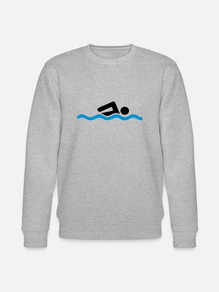 swimmer - Stanley/Stella CHANGER Unisex Organic Sweatshirt - heather grey
