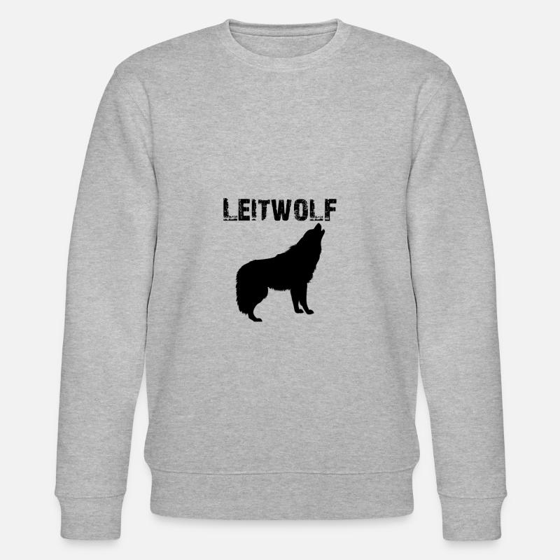 Leitwolf - Stanley/Stella Unisex Bio-Sweatshirt CHANGER  - Grau meliert