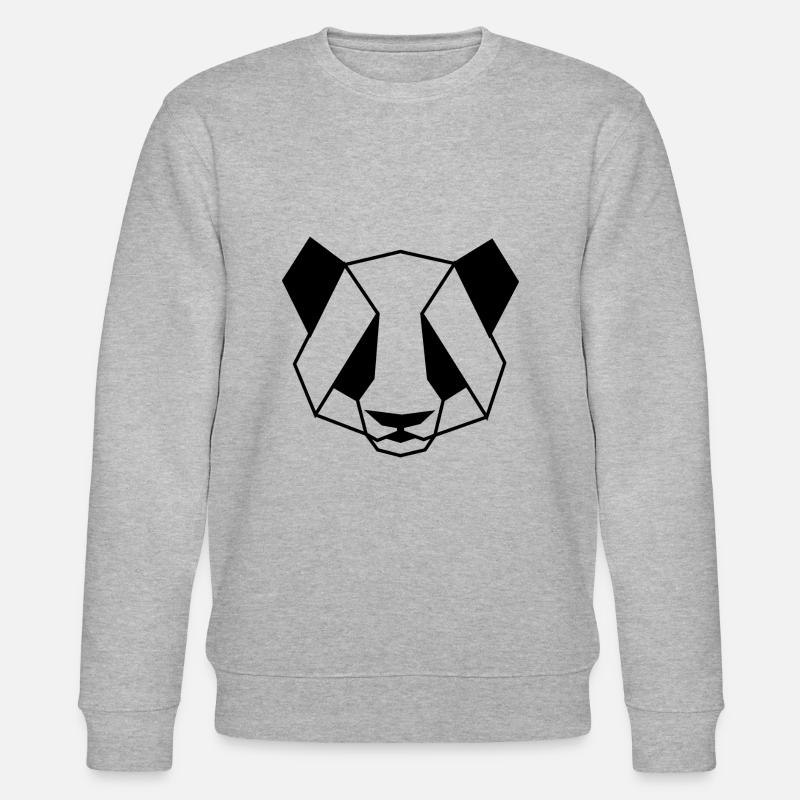 panda - Stanley/Stella Unisex Bio-Sweatshirt CHANGER  - Grau meliert
