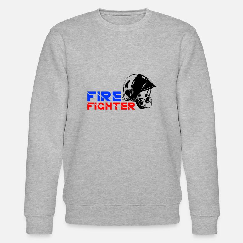 Firefighter ONE - Stanley/Stella Unisex Bio-Sweatshirt CHANGER  - Grau meliert