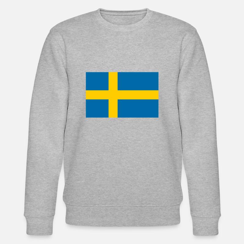 Drapeau de la Suède 🇸🇪 - Sweat bio CHANGER Stanley/Stella Unisexe - gris chiné