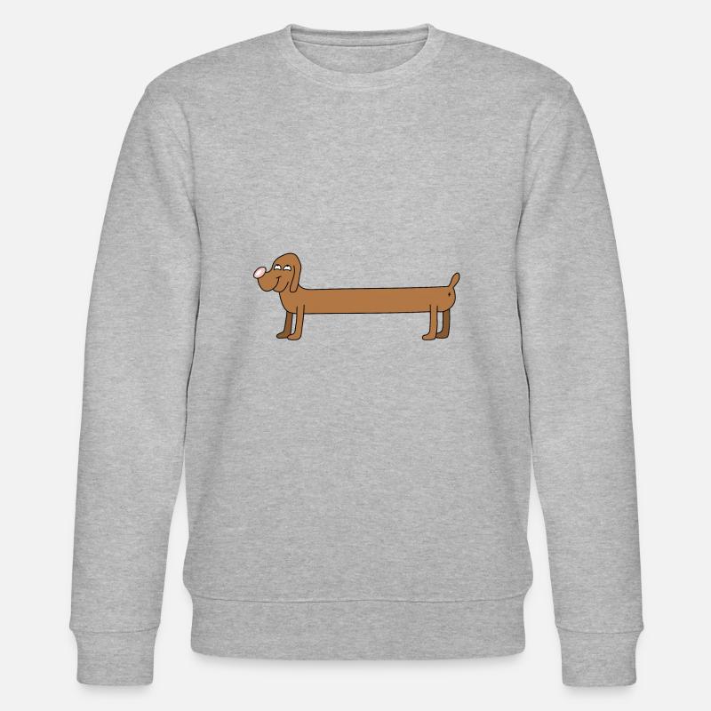 Joyeux long teckel - Sweat bio CHANGER Stanley/Stella Unisexe - gris chiné