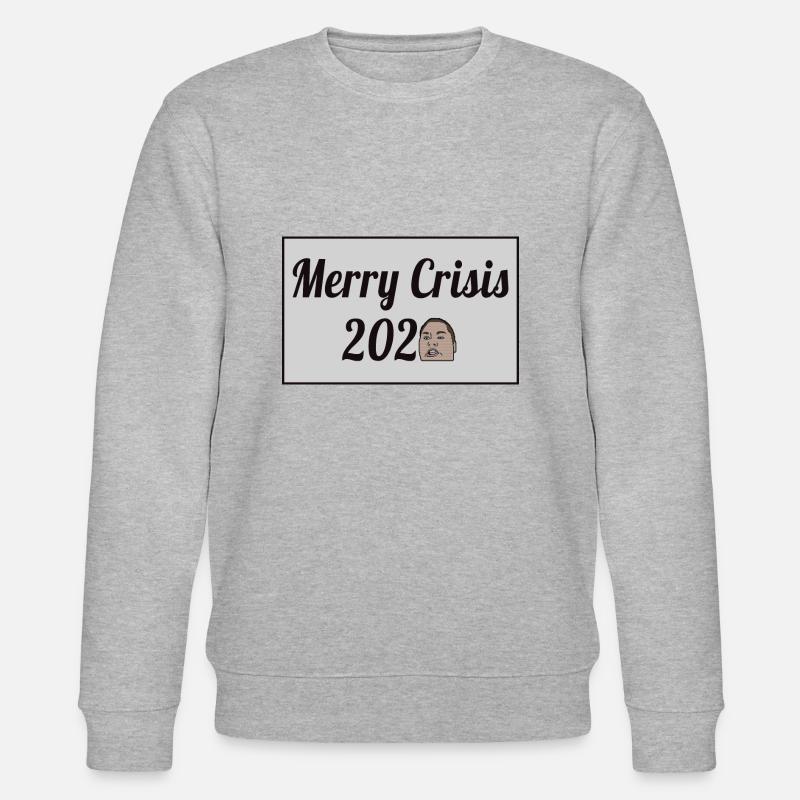Merry Crisis 2020 - Stanley/Stella Unisex Bio-Sweatshirt CHANGER  - Grau meliert
