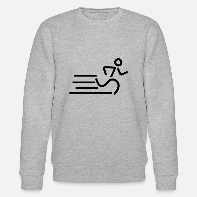 Marathon Running Run jogging - Sweat bio CHANGER Stanley/Stella Unisexe - gris chiné