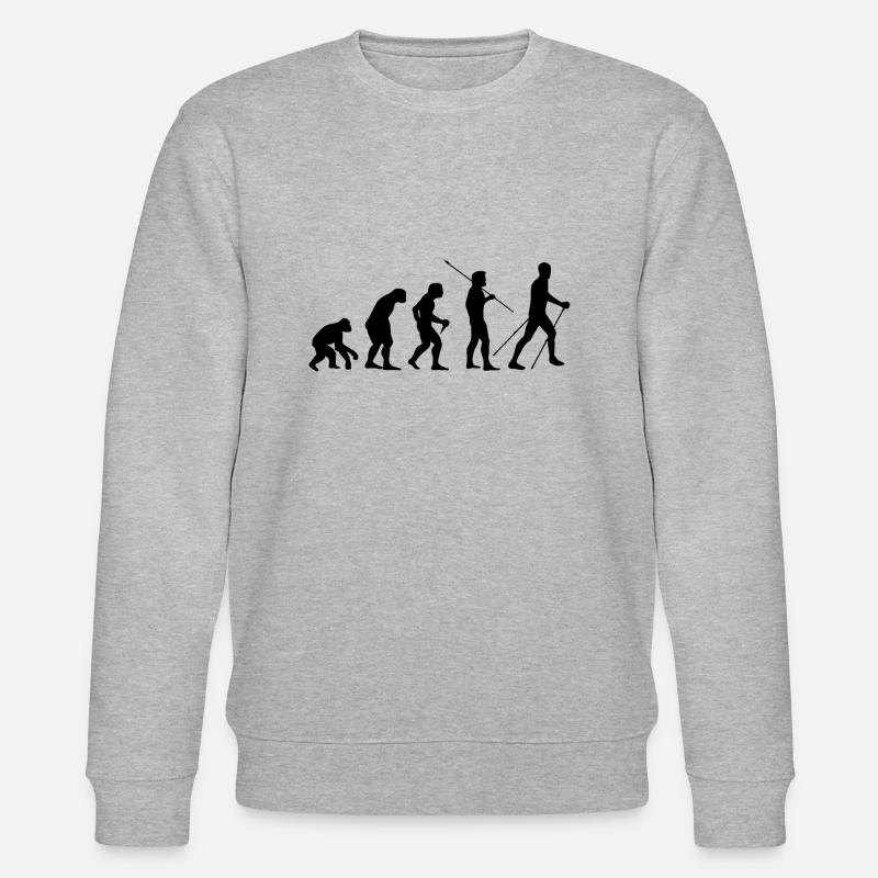 Nordic Walking - Stanley/Stella Unisex Bio-Sweatshirt CHANGER  - Grau meliert