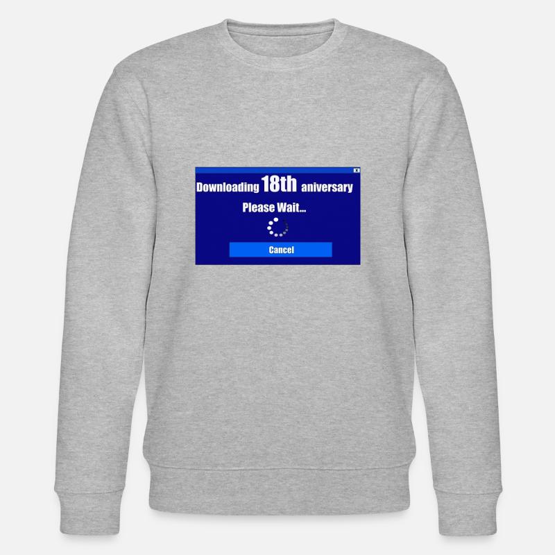 Téléchargement du 18e anniversaire - Sweat bio CHANGER Stanley/Stella Unisexe - gris chiné