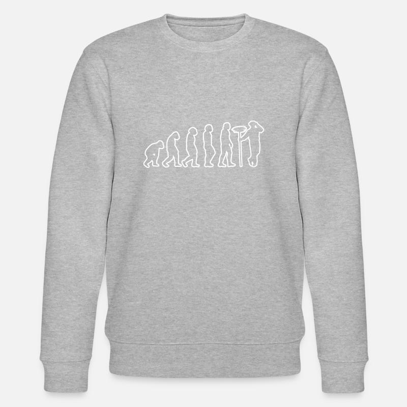 Schornsteinfeger Kaminkehrer Geschenk Essenkehrer - Stanley/Stella Unisex Bio-Sweatshirt CHANGER  - Grau meliert