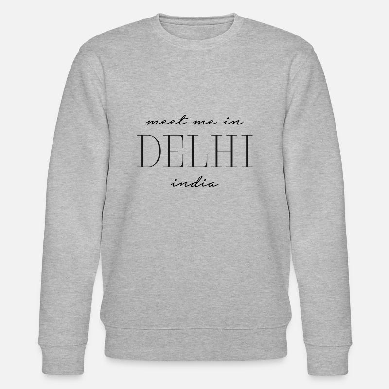 Rencontrez-moi à Delhi - Inde - Sweat bio CHANGER Stanley/Stella Unisexe - gris chiné